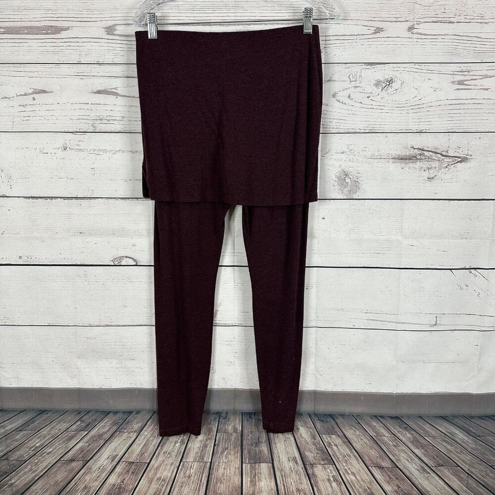 Cabi Skirted Legging Womens Medium Red 3672 Stretch Midrise Modest M'Legging - Picture 5 of 13